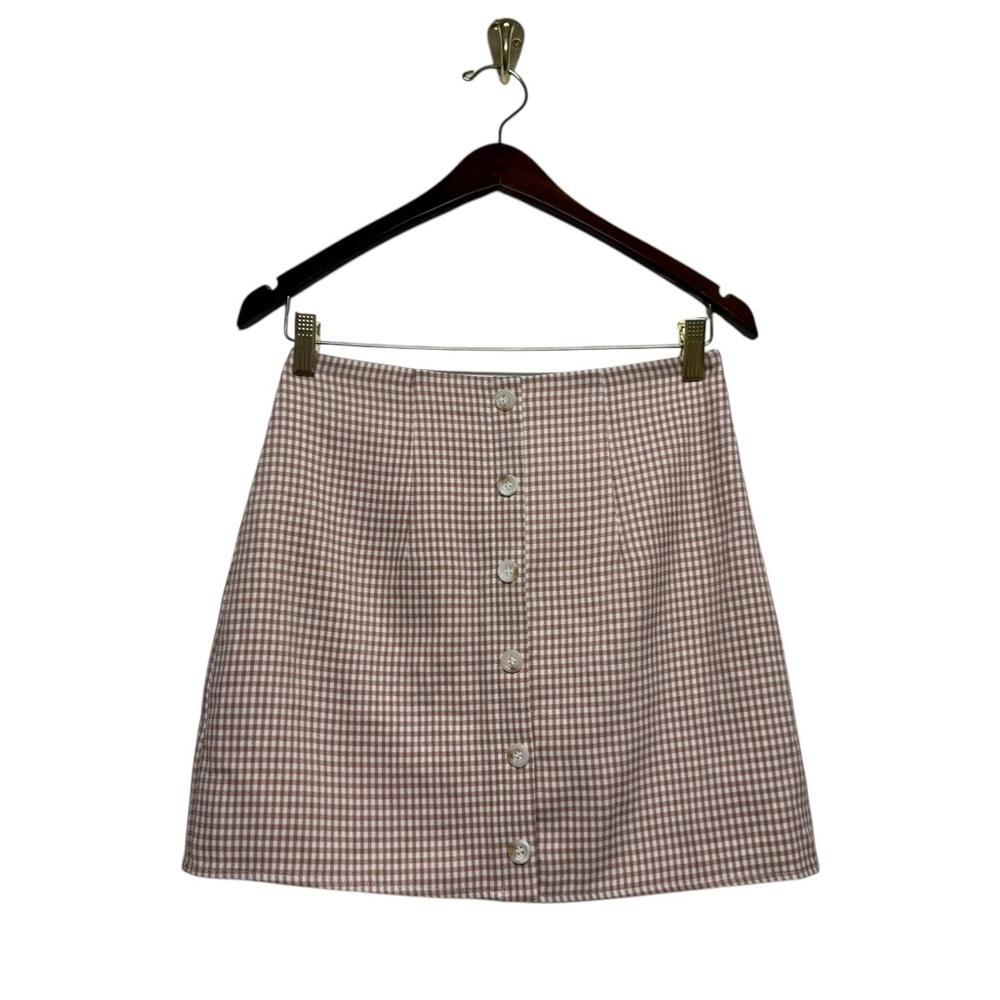 NWOT REVOLVE SUPERDOWN Gingham Button Front Mini … - image 3